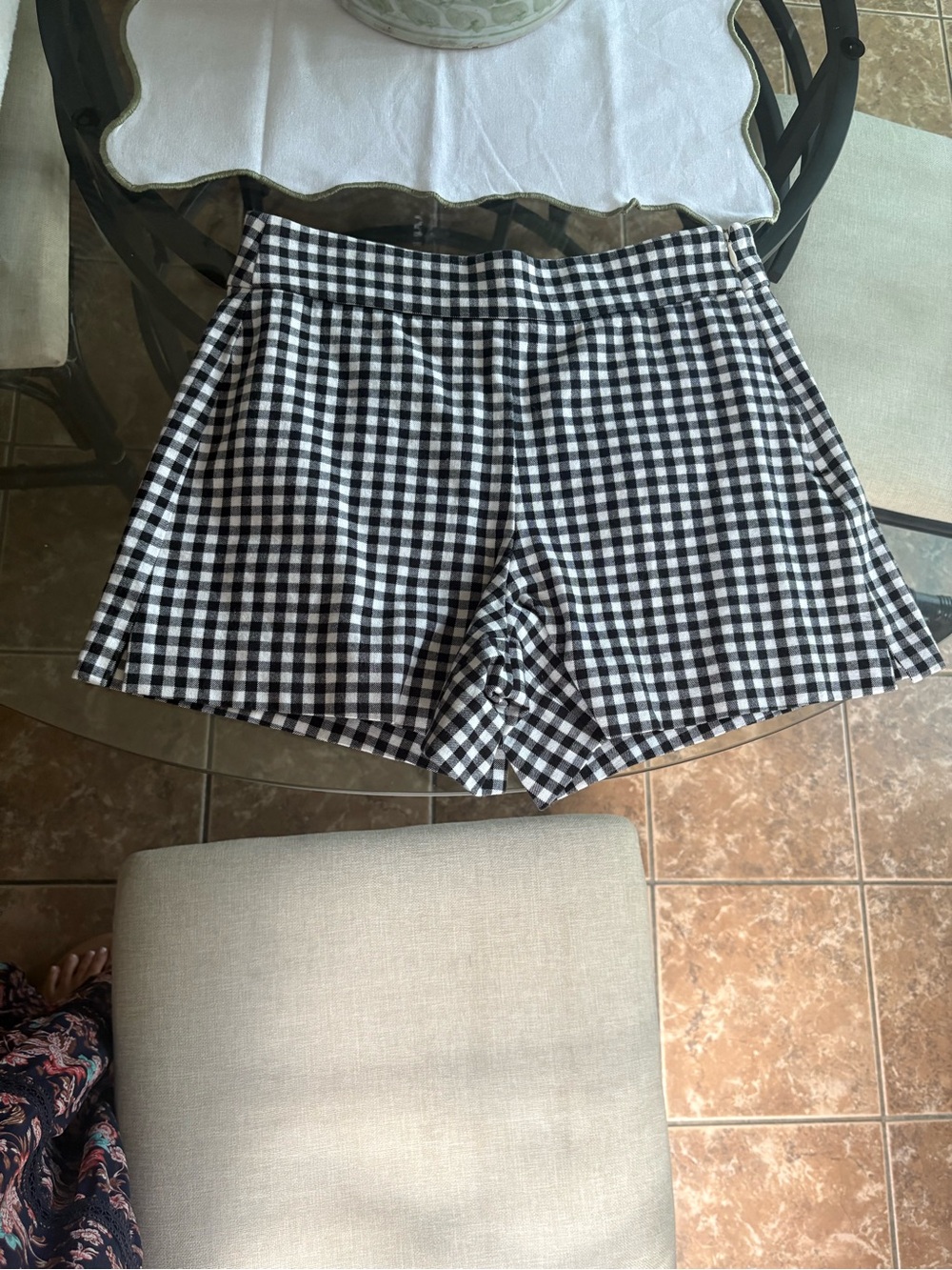 Gap Black & White Gingham Women's Shorts